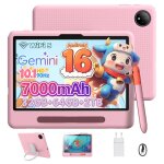 Tablette enfant 10. 1 pouces pockam p10 kid android 16 tablette avec clavier souris casque 32go + 64go ...