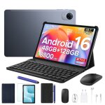 Tablette tactile 10. 1 pouces pockam p10 pro android 16 tablette avec clavier 48go + 128go 8000mah octa ...