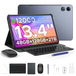 Tablette tactile 13. 4 pouces 2. 4k pockam p13 android 16 tablette avec clavier 12000mah 48go + 128go ...