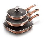 Poêles - berlinger haus - bh - 6195 - granit - rose gold - turbo induction Poêles - berlinger haus - bh - 6195 - granit - rose gold - turbo induction
