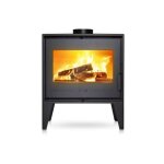 Pole  bois en acier invicta - puissance optimale: 8 kw - max: 10 kw - bches 52 cm raccordable ecodesign ...
