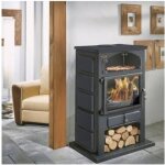Godin pole  bois fonte 12kw peint anthracite - 350104000053