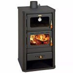 Po�le � bois avec four polycarburant chemin�e bois prity fm - 12. 1 kw