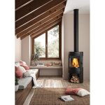 Pole  bois - invicta - neosen plus 3 vitres raccordable - 8 kw - bches 40 cm