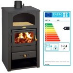 Pole  bois - prity k2n - 10. 4 kw - noir - combustion optimale
