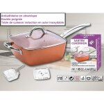 Po�le carr�e tous feux avec couvercle