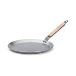 Po�le � cr�pes - de buyer - b - bois - 24 cm - acier min�ral - argent