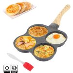 Poele a crepe induction 4 trous petite poele a pancakes poele oeuf antiadhsive poles  crpes et blinis ...