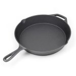 Wiltec poêle à frire en fonte Ø30cm avec manche et bec verseur accesso Wiltec poêle à frire en fonte Ø30cm avec manche et bec verseur accesso