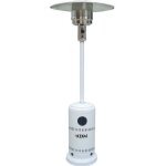 Pole  gaz pour extrieur acier inoxydable kekai 13 kw 81x221 cm surface chauffable 25 m couleur blanc ...