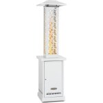 Poêle à granulés de bois mobile pour terrasse blumfeldt - 12 kw - inox blanc Poêle à granulés de bois mobile pour terrasse blumfeldt - 12 kw - inox blanc