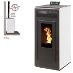 Pole  granules marina 13 etanche sortie dessus + conduit 80 / 125 - blanc