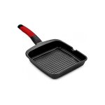 Poêle à griller - bra - premiere - 28 x 28 cm - rouge - poignée ergonomique Poêle à griller - bra - premiere - 28 x 28 cm - rouge - poignée ergonomique