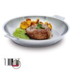Poele induction mutine - 30 cm - poignee amovible - cristel