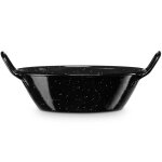 Pole  paella induction 45cm acier maill casserole profonde 122l tous feux briebe levante noir 02434 ...