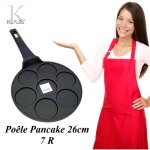 Pole  pancake - klaus - 26cm - revtement pierre cramique - compatible tous feux dont induction