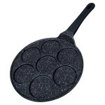 Po�le � pancakes - signature - mod�le noir - 7 compartiments - antiadh�sif - ergonomique