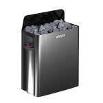 Pole sauna harvia wall black - noir - moderne - bois - 6. 0kw