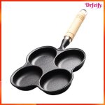 Po�le � ?ufs en fonte - akozon - eggs pan 4 empreintes - 4 trous ind�pendants - antiadh�sive sans rev�tement ...