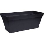 Jardini�re - poetic - rom�o - noir violine - plastique - drainage int�gr�