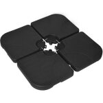 Poids de supports pour parasol outsunny hdpe 104x104x7. 5cm noir