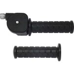 Poign�e de gaz acc�l�rateur tirage rapide 22mm 130mm noir cyclo mobylette moto