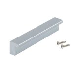 Poignée pour meuble bari emuca en plastique abs finition gris métallisé avec entraxe 128 mm Poignée pour meuble bari emuca en plastique abs finition gris métallisé avec entraxe 128 mm