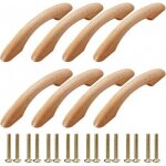 Poign�es de meubles en bois lot de 8 poign�es de placard poign�es incurv�es poign�es pour meubles de ...