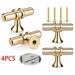 Poign�es de meuble de cuisine - marque - mod�le torsade - or - m�tal alliage daluminium alliage de zinc ...