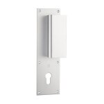 Poign�e pali�re aluminium type bastille 70x250mm argent cl� i - heracles - i - 231103clei