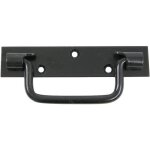 Poigne platine - afbat - 140mm - noir - acier - ferrures pour volets battants