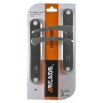 2 poign�es de porte en aluminium � cl� pour int�rieure - garantie 2 ans