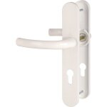 Poign�e de porte dentr�e - tokyo - hoppe et cie - blanc pur - cl� i - 195 mm