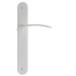 Poigne de porte - lisea - modle 125111 - blanc - double - entraxe 195 mm