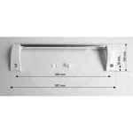 Poignée de porte pour réfrigérateur brandt - as0041236 sl3720 Poignée de porte pour réfrigérateur brandt - as0041236 sl3720