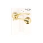 Poigne de porte sur rosace generique - jeu 707 - laiton satin - diamtre 50mm - aluminium