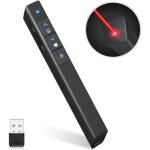 Pointeur laser powerpoint sans fil 2. 4ghz usb 100m lumire pointeur tlcommande volume stylo avec flip ...