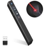 Pointeur laser powerpoint sans fil 2. 4ghz usb 100m lumire pointeur tlcommande volume stylo avec flip ...