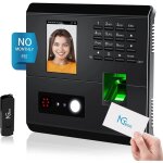Pointeuse horaire ngteco mb1 - badgeuse wifi avec visage empreintes et rfid