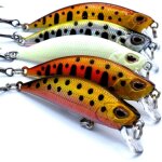 Poisson nageur truite 6cm le pack de 5 leurres de p�che