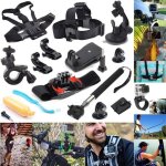 Poitrine t�te ceinture sangle ventouse support de montage guidon ensemble accessoires kit pour gopro ...