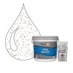 Peinture de finition acrylique effet paillet� - pok paillette - blanc - 25l - satin�