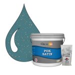 Pok paillette : peinture de finition acrylique effet paillet murs intrieurs 5l - bleu canard