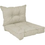 Pokar coussins de jardin ext�rieur coussin chaise galette de chaise 1 lot de 2 (1x coussin dassise 60x60x10 ...