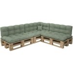 Pokar coussin matelass pour palettes euro [vert set de 8 pices]