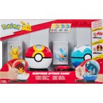 Pok ball attaque surprise - bandai - pokmon - pikachu vs gobou 2 pok balls 6 disques - jw3652