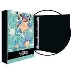 Classeur 4 anneaux pok�mon squirtle evolution a4 ? bleu / noir 26 x 4 x 34 cm produit officiel cyp brands ...