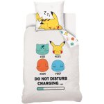 Parure de lit - pokemon - housse de couette 140x200cm - 100% coton - r�versible - enfant