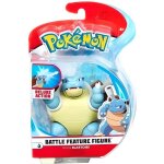 Pokemon tortank - figurine deluxe action : fonction de combat - pokemon eau - jouet garcon