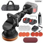 Polisseuse sans fil 5 pouces piste al�atoire pour le polissage et le cirage des voitures polisseuse portable ...